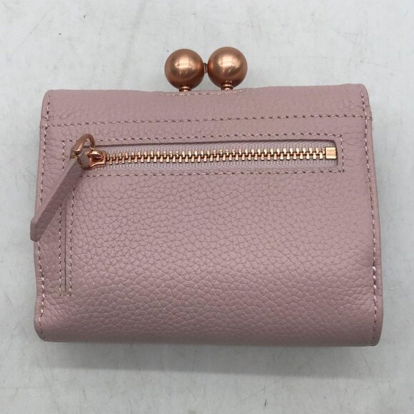 Ted Baker London Pink Wallet Maciey Bobble Small Leather Purse Barbie Core NWOT - Picture 3 of 16